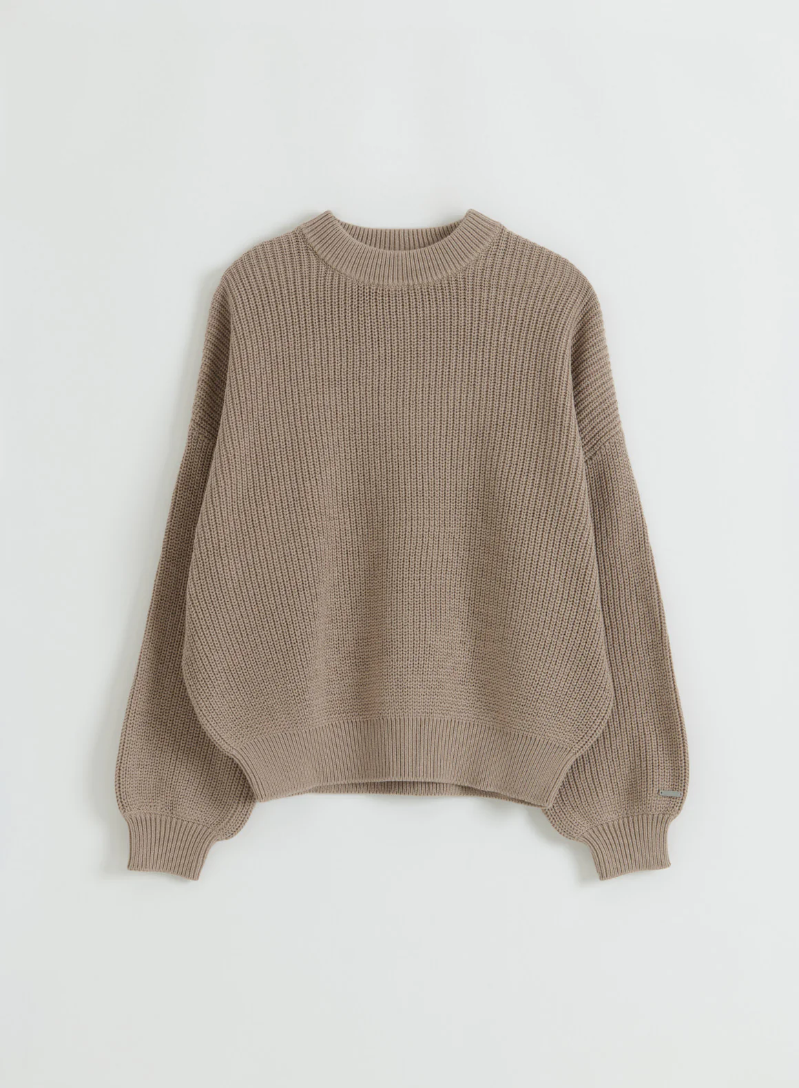 Dark Clay Knitted Sweatshirt - Image 6