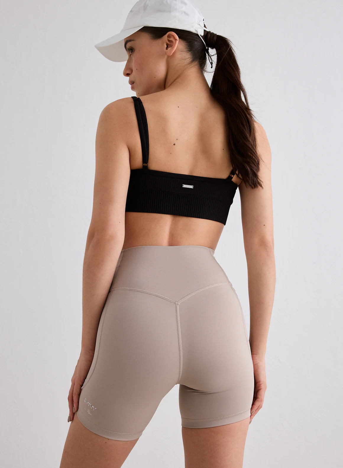 Dark Clay Running Midi Biker Shorts - Image 4