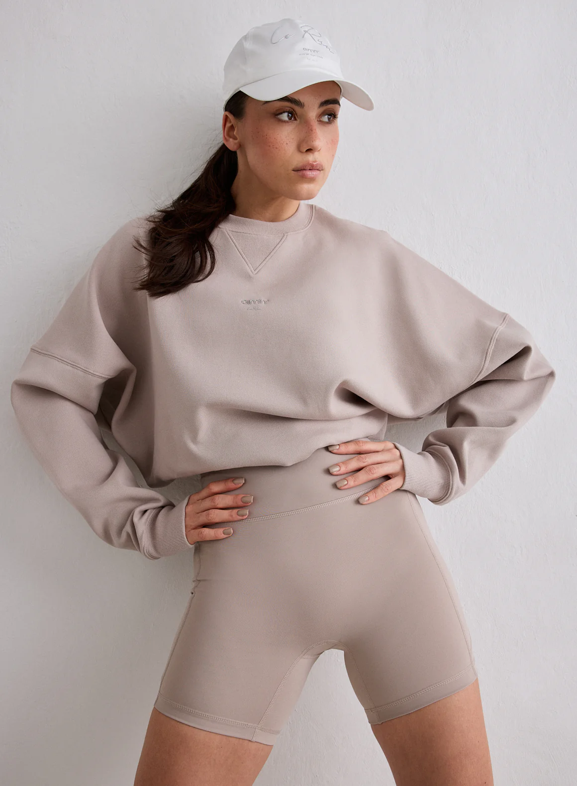 Dark Clay Running Midi Biker Shorts - Image 5