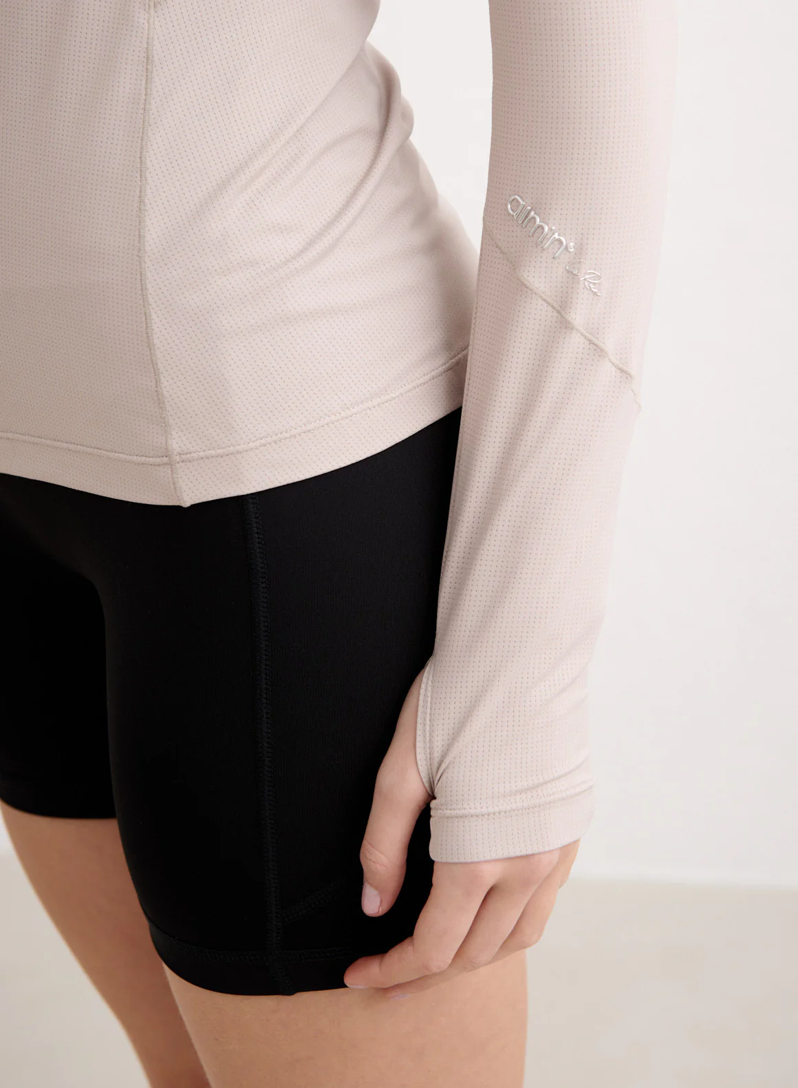 Dark Clay Running Zip Long Sleeve - Image 5