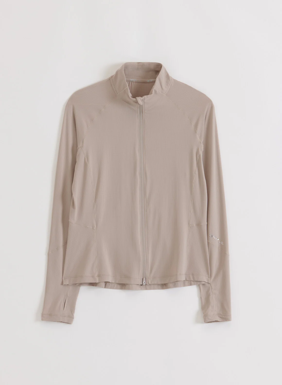 Dark Clay Running Zip Long Sleeve - Image 7