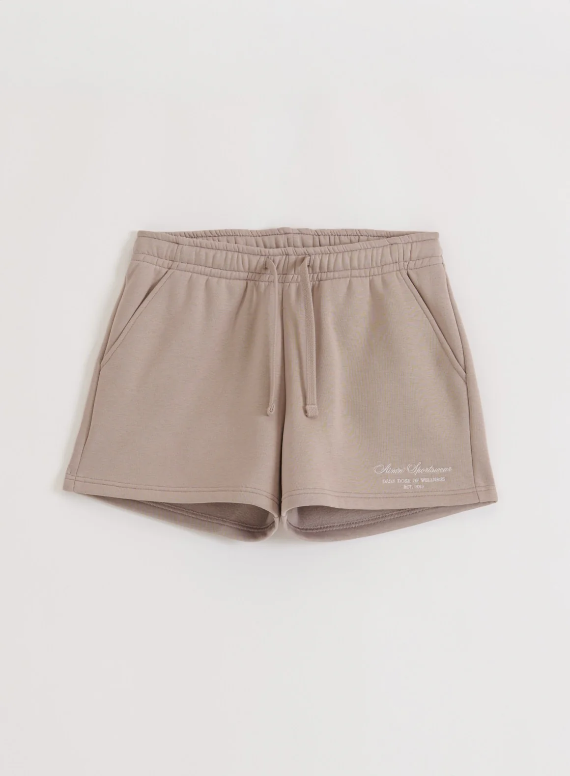 Dark Clay Script Sweat Shorts - Image 6