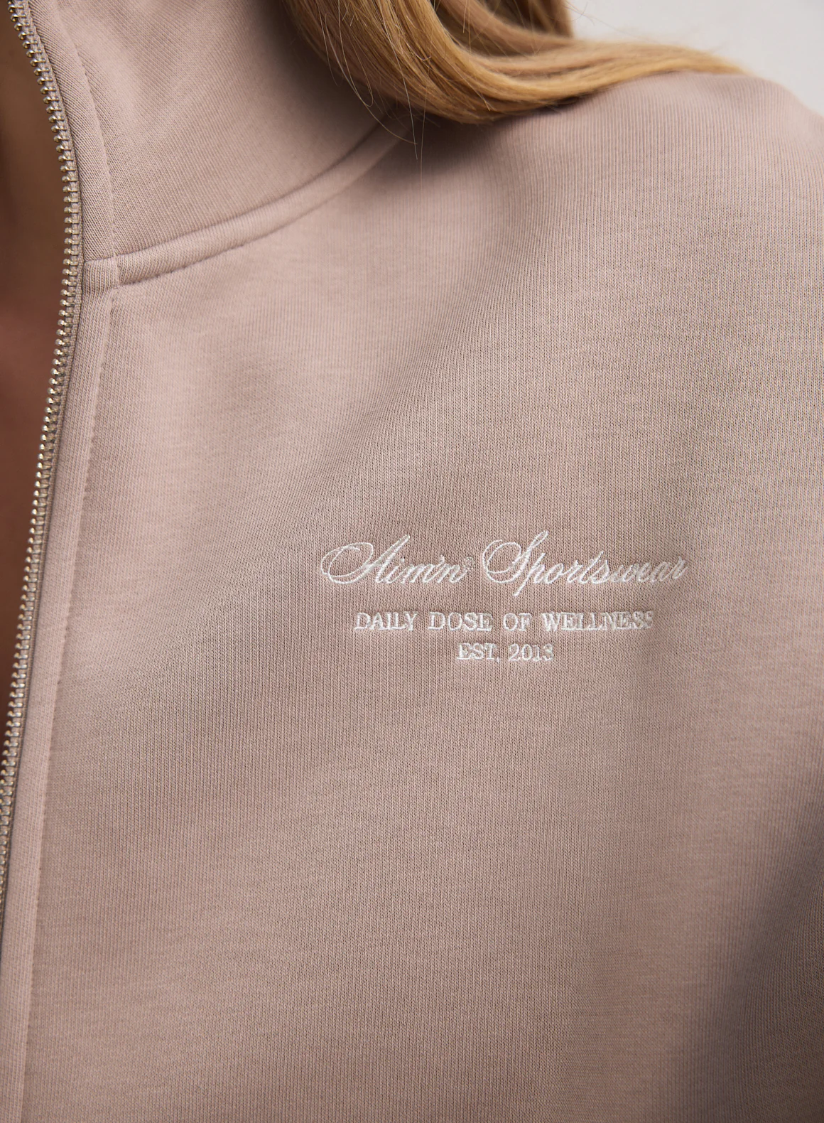 Dark Clay Script Zip Jacket - Image 4