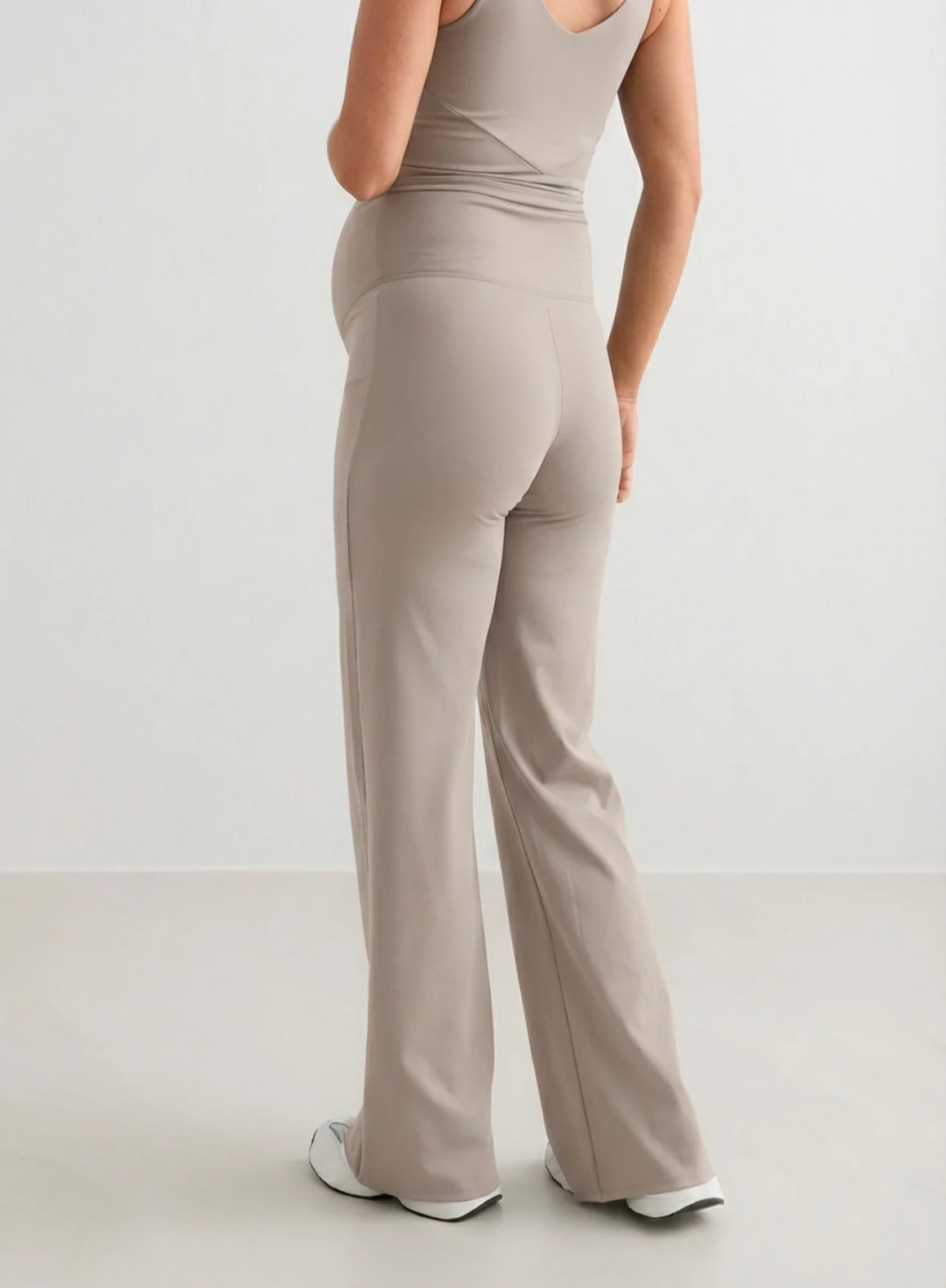 Dark Clay Sense Maternity Wide Pants - Image 6