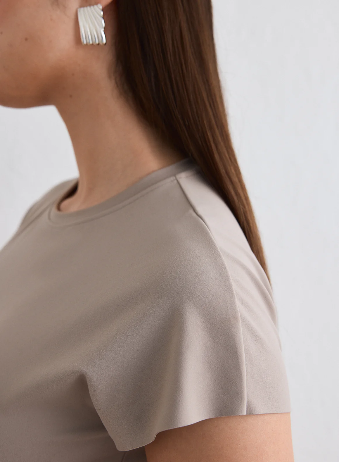 Dark Clay Sense Mermaid Cap Sleeve Dress - Image 4
