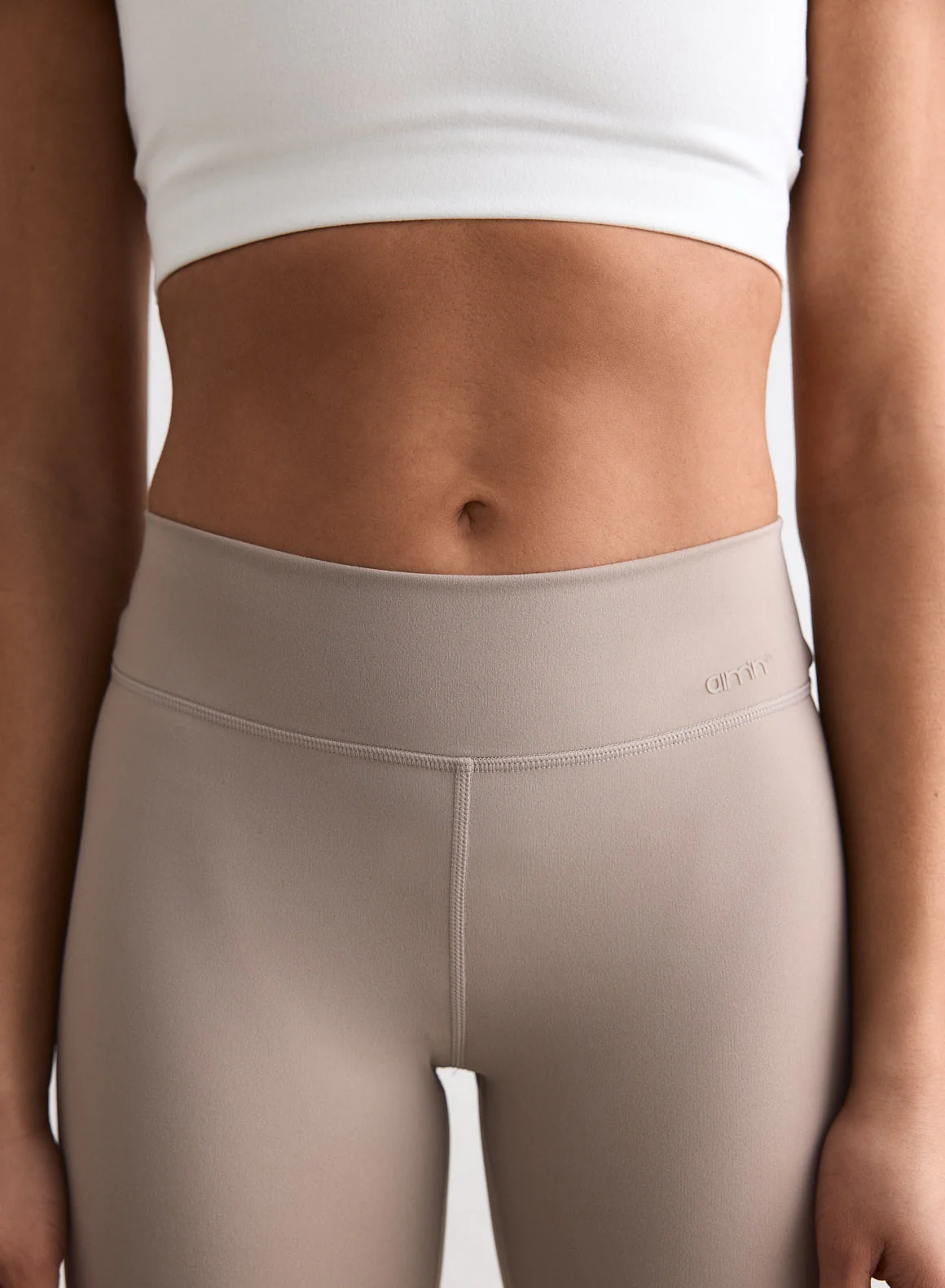 Dark Clay Sense Regular Waist Flare Tights - Image 2
