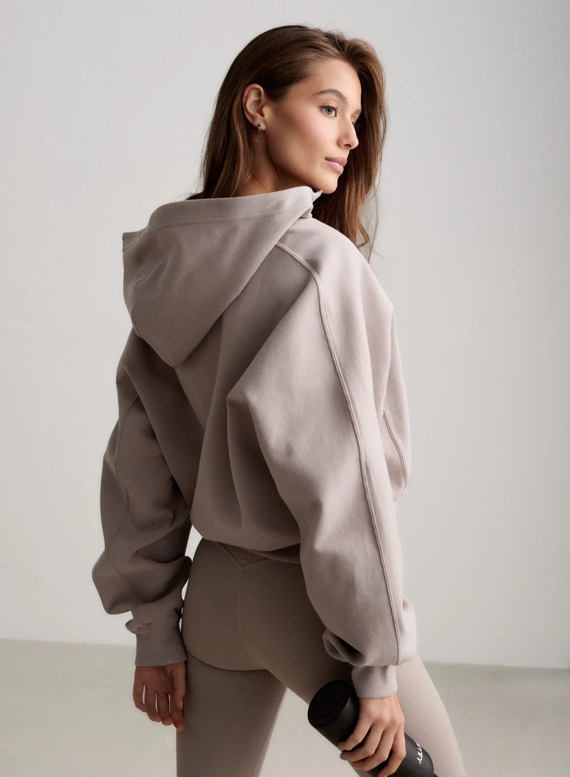 Dark Clay Sportif Half Zip Hood - Image 3