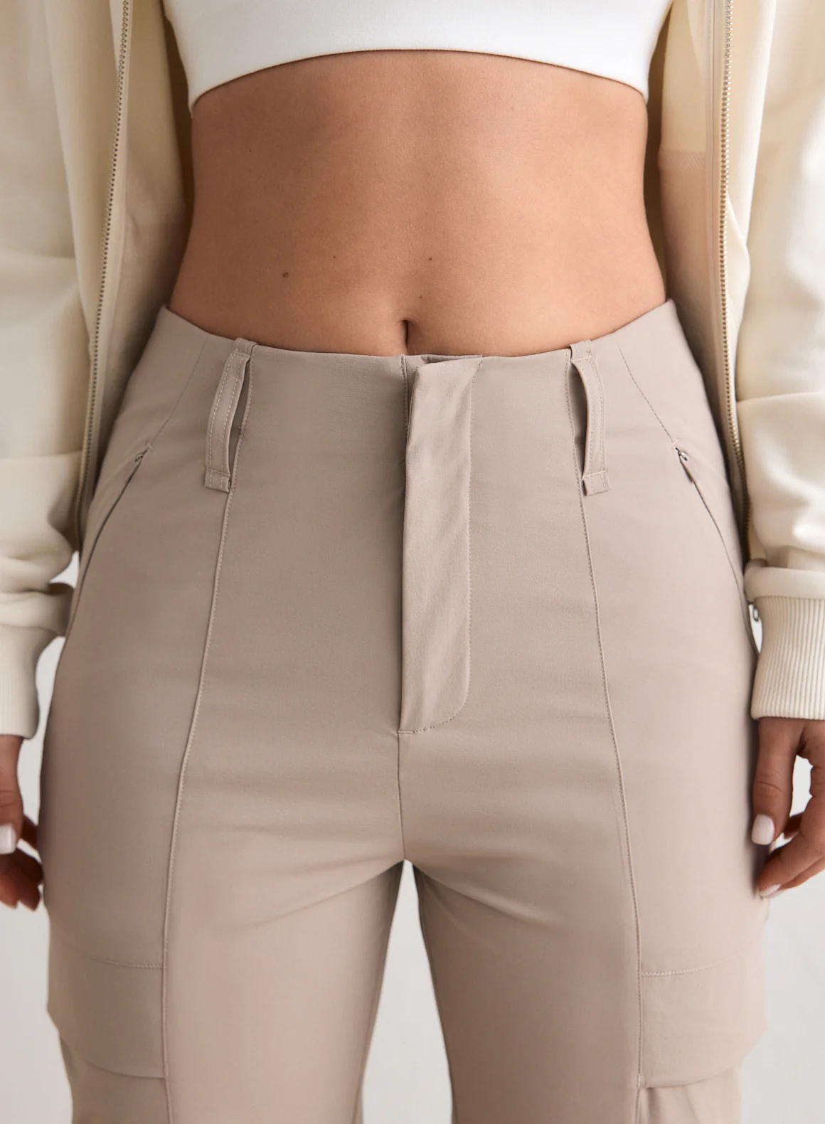 Dark Clay Straight Leg Cargo Pants - Image 3