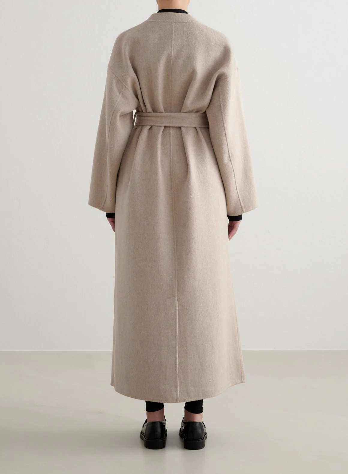 Dark Clay Wool Coat - Image 3
