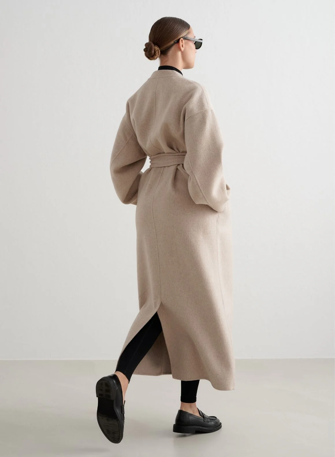 Dark Clay Wool Coat - Image 6