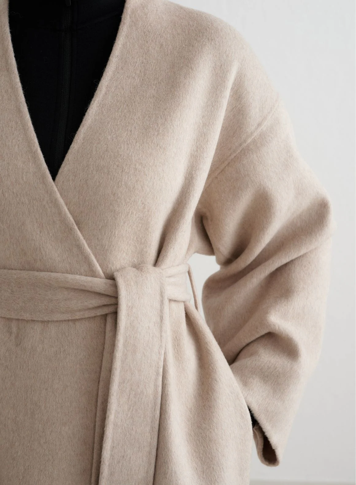 Dark Clay Wool Coat - Image 8