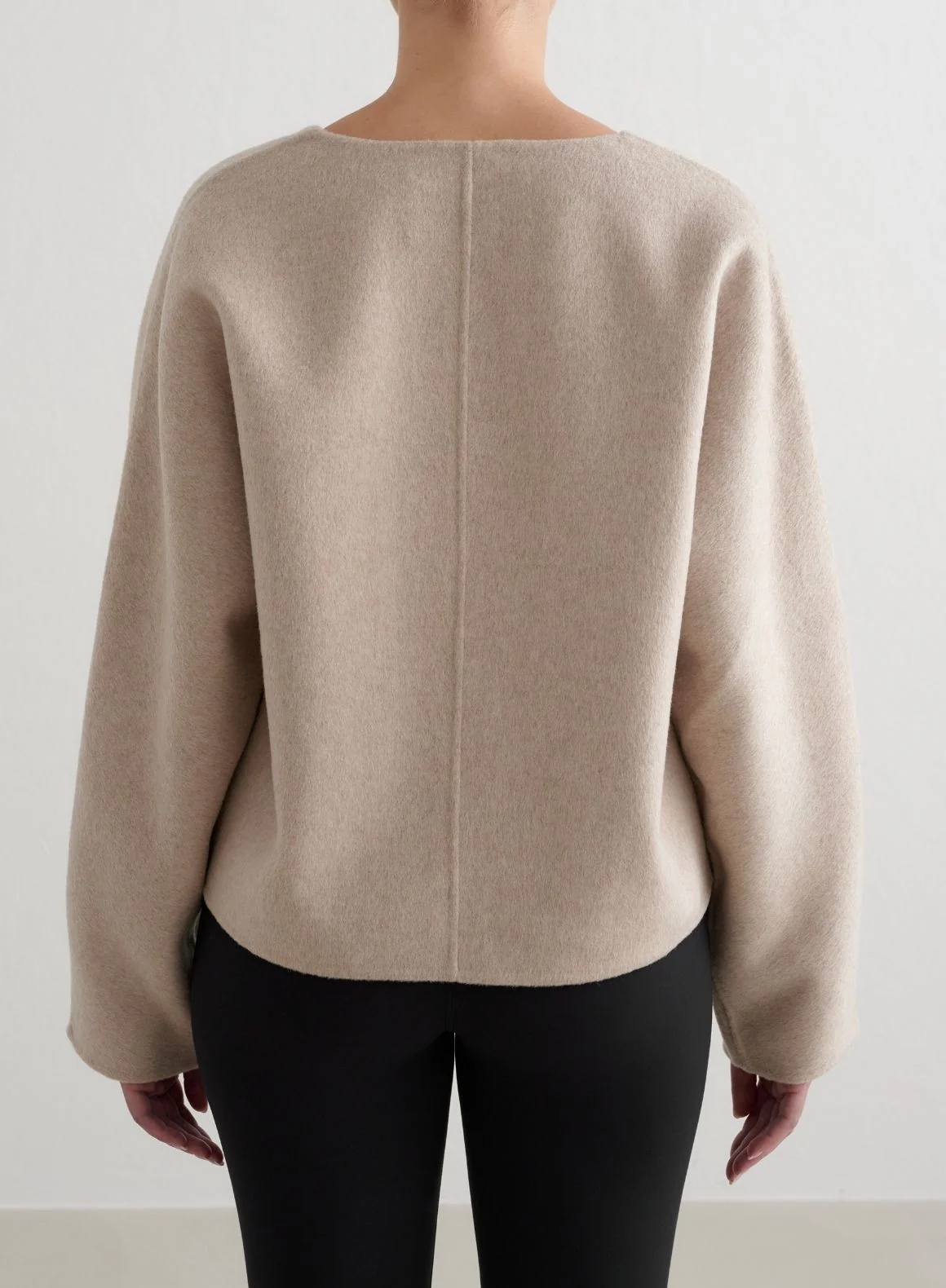 Dark Clay Wool Sweatshirt - Image 3