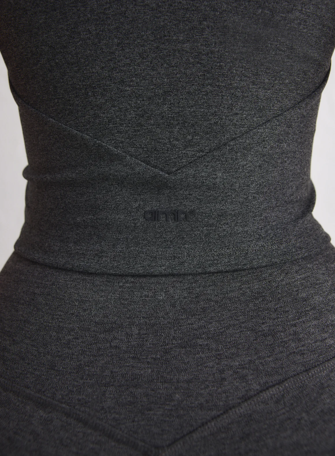 Dark Grey Melange Sense Bralette - Image 3