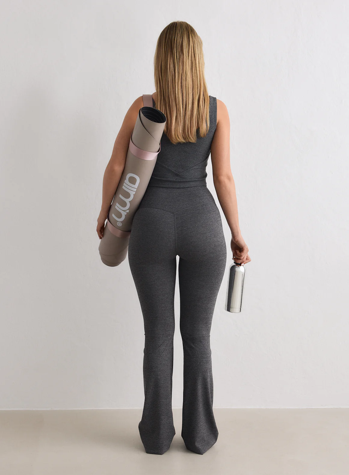 Dark Grey Melange Sense Flare Tights - Image 4