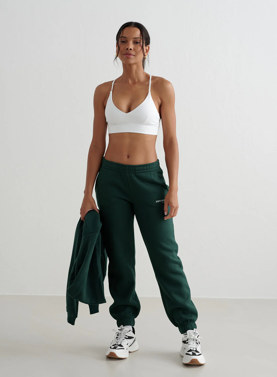Deep Emerald Varsity Classic Sweatpants - Image 5