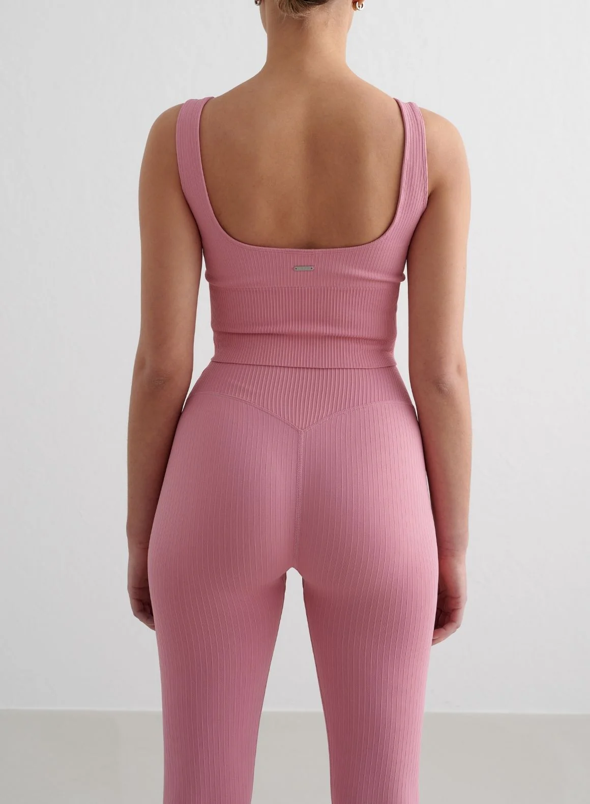 Desert Rose Ribbed Seamless Petite Tights - Image 2