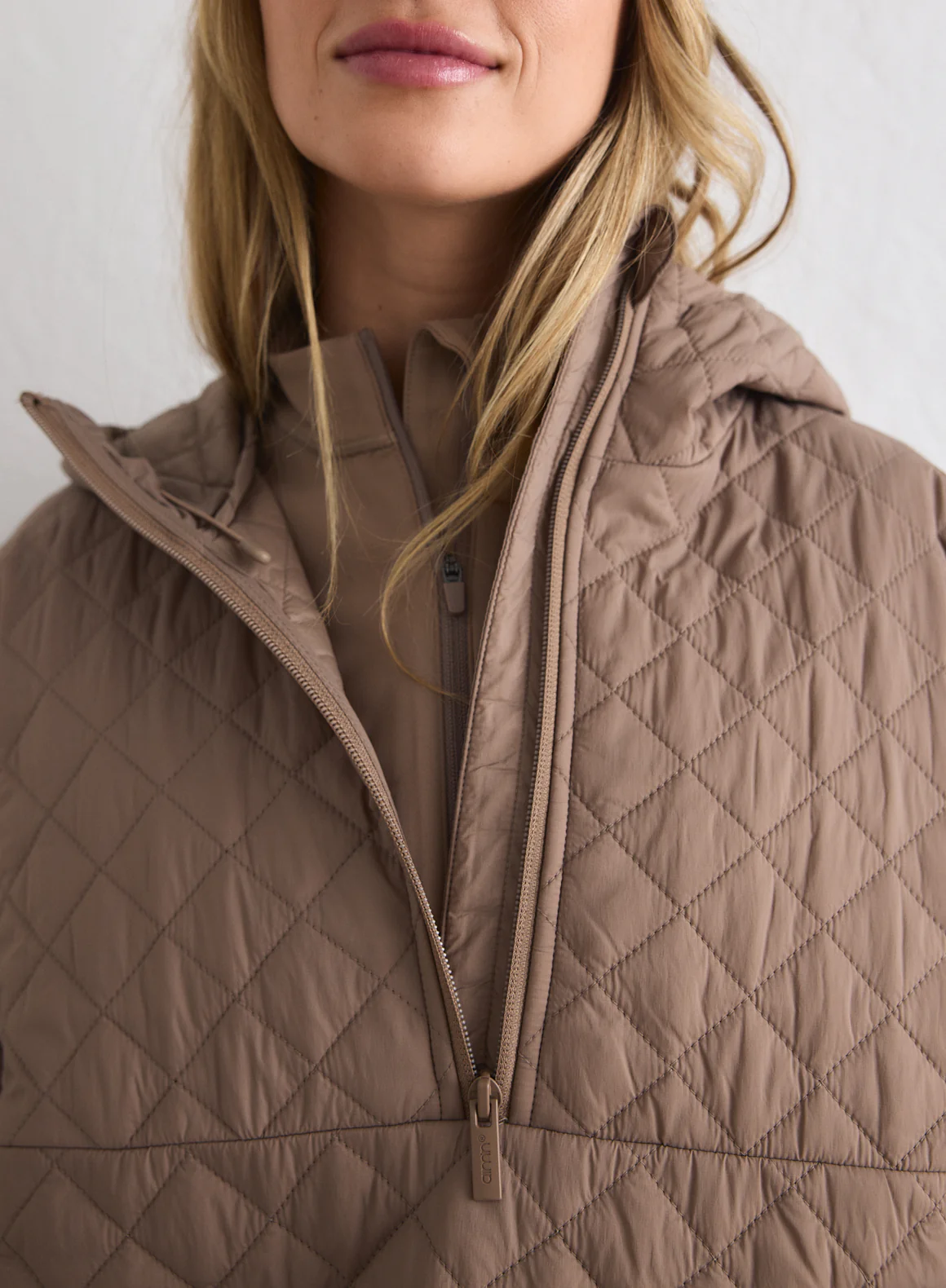 Espresso Cropped Quilted Anorak - Image 4
