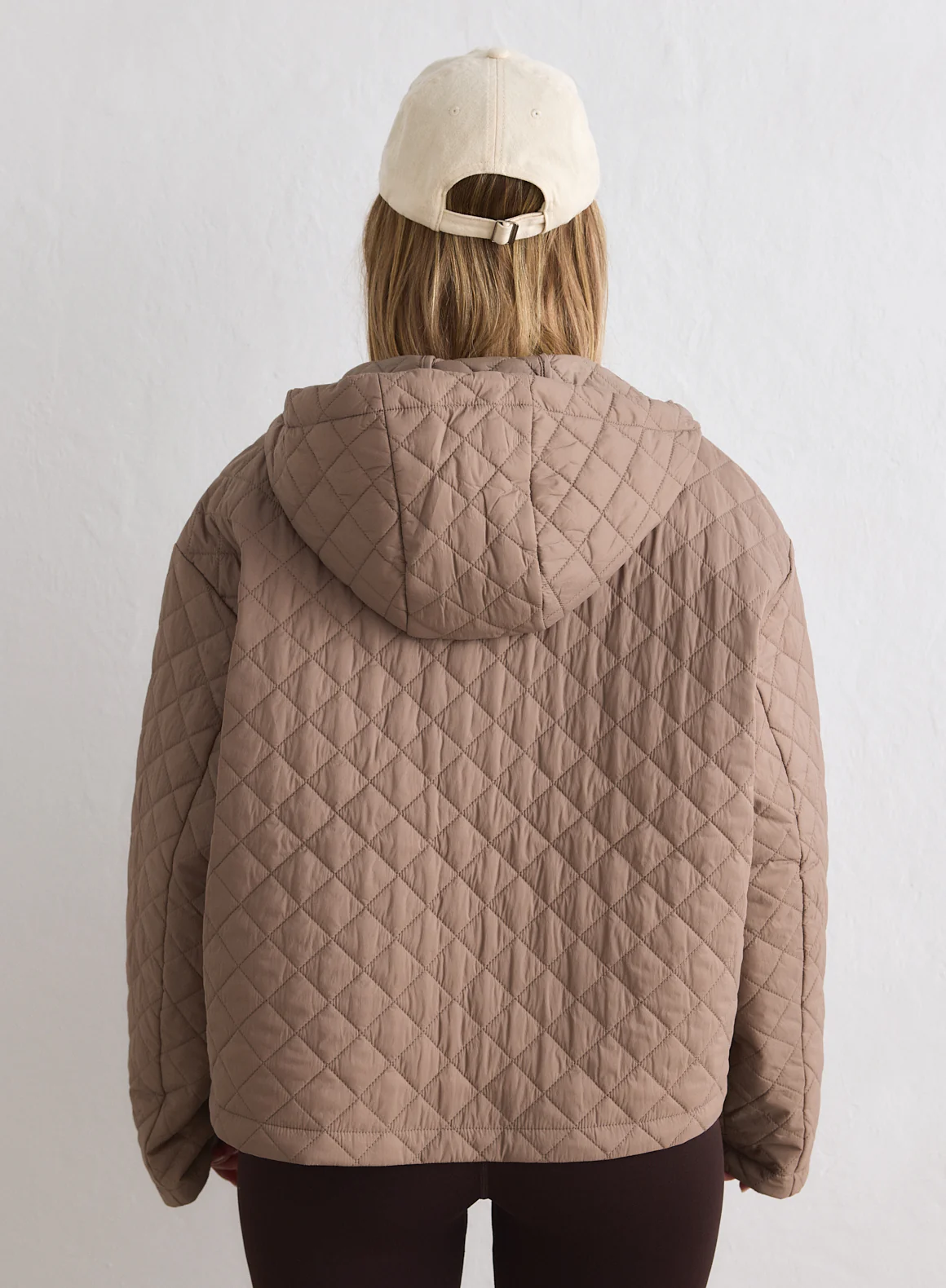 Espresso Cropped Quilted Anorak - Image 5