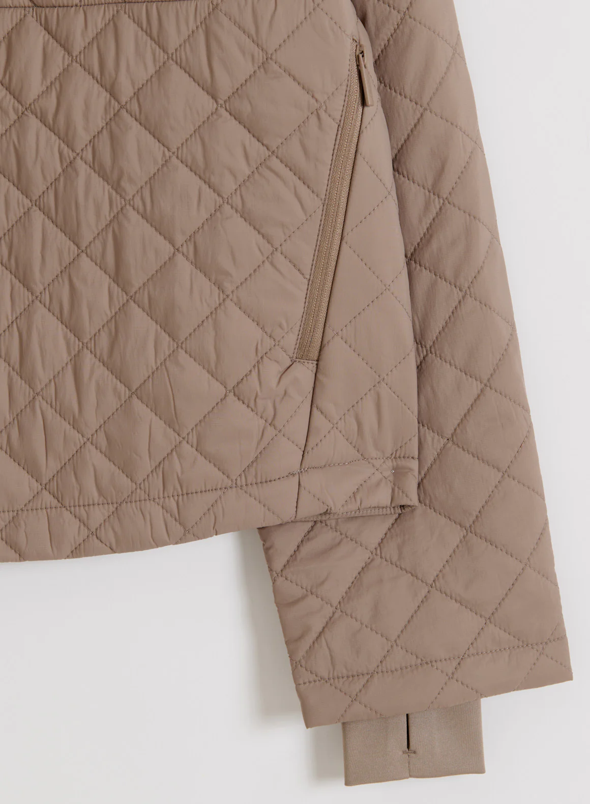 Espresso Cropped Quilted Anorak - Image 7