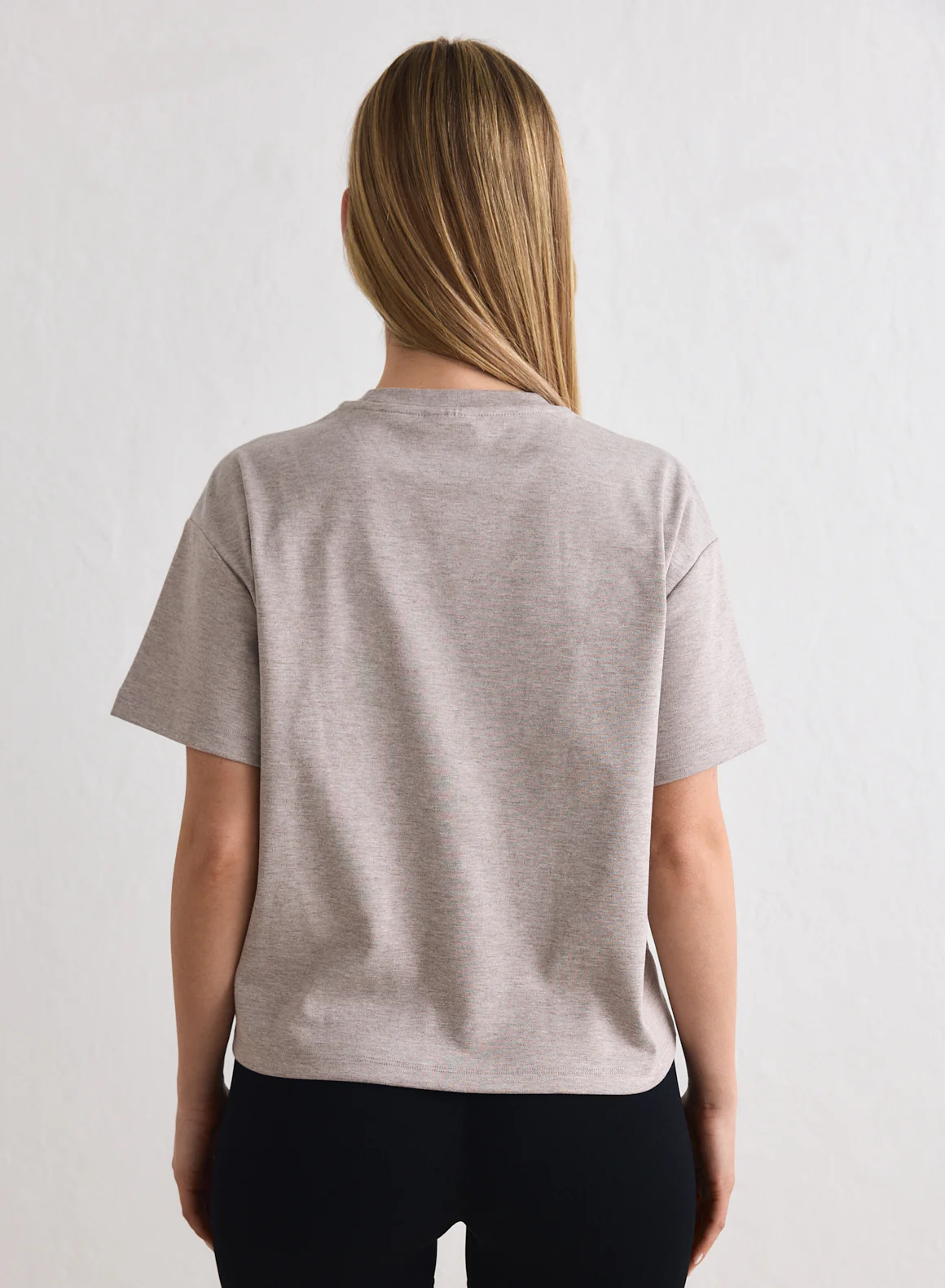 Espresso Melange Script Boxy T-shirt - Image 3