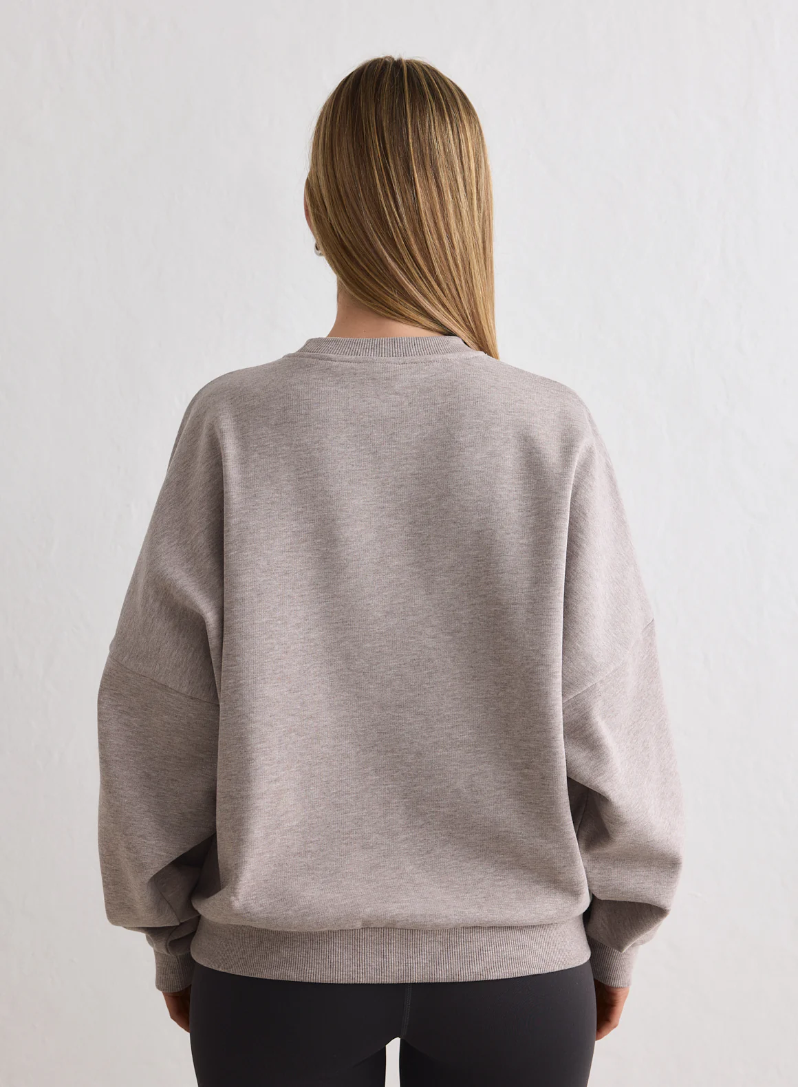 Espresso Melange Script Sweatshirt - Image 3