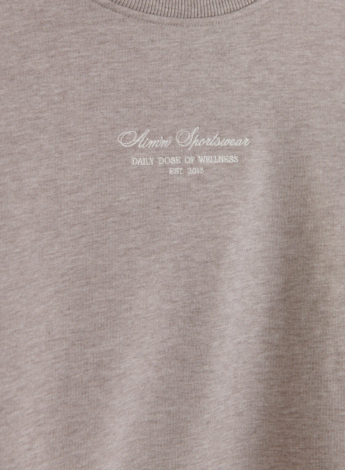 Espresso Melange Script Sweatshirt - Image 5