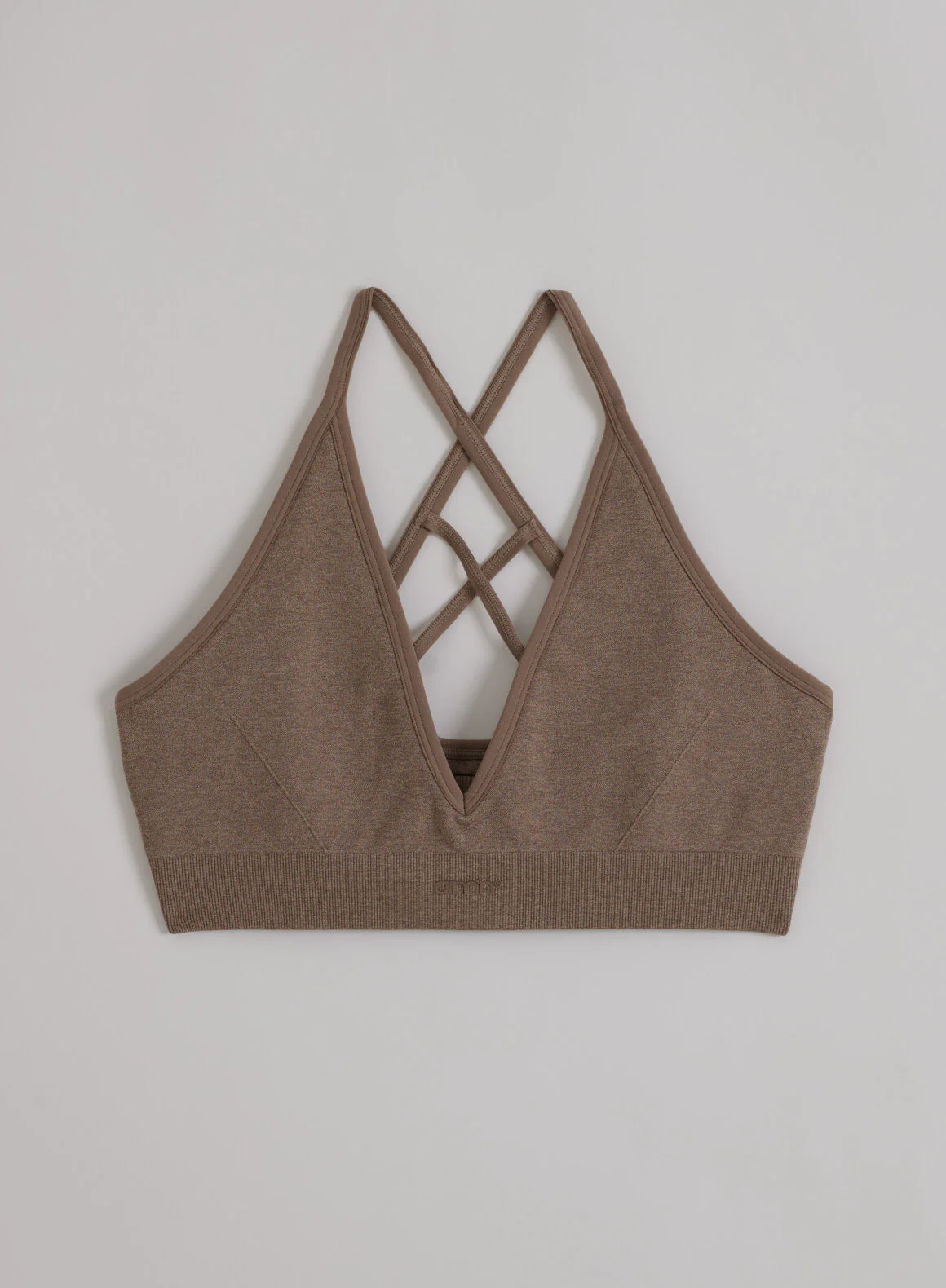 Espresso Melange Shape Seamless Cross Back Bra - Image 4