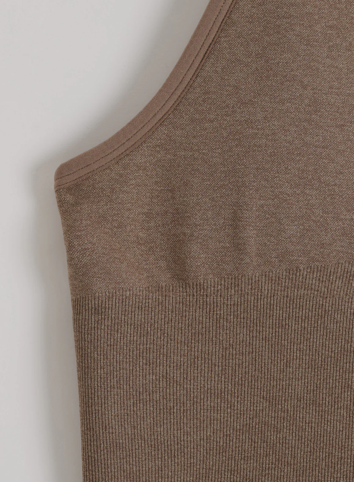 Espresso Melange Shape Seamless Cross Back Bralette - Image 5