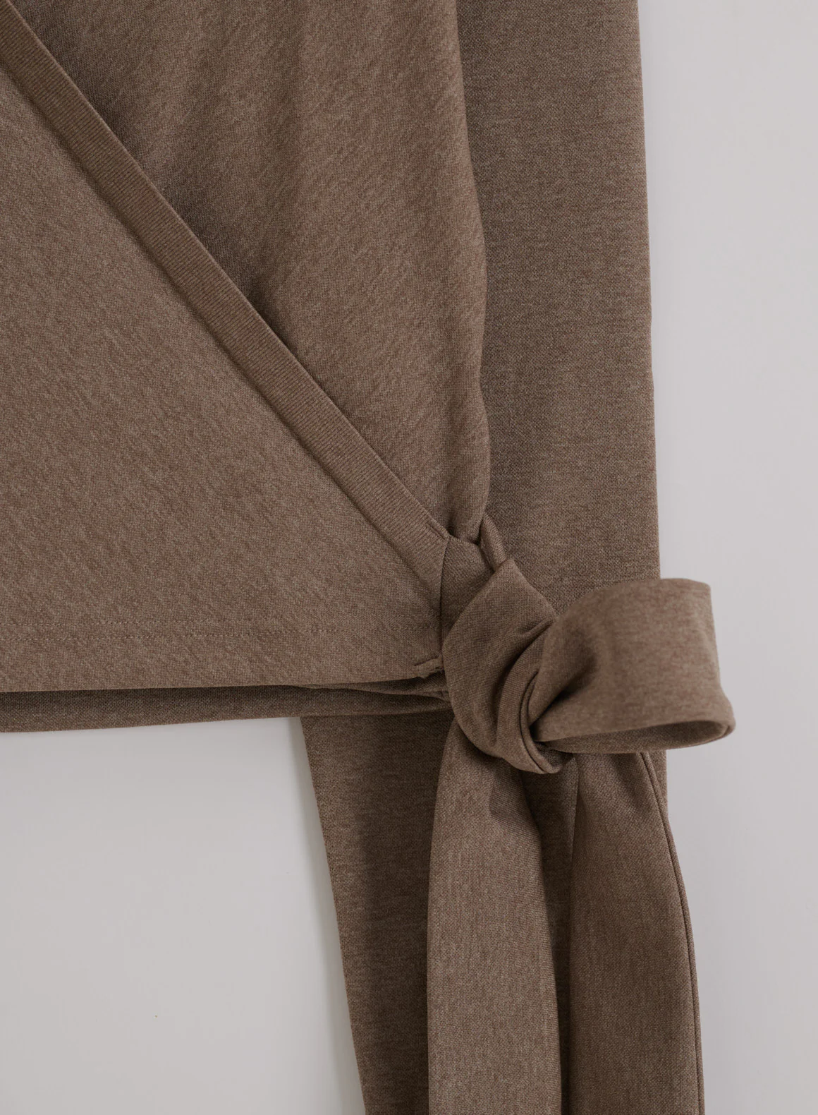 Espresso Melange Shape Seamless Wrap Long Sleeve - Image 5