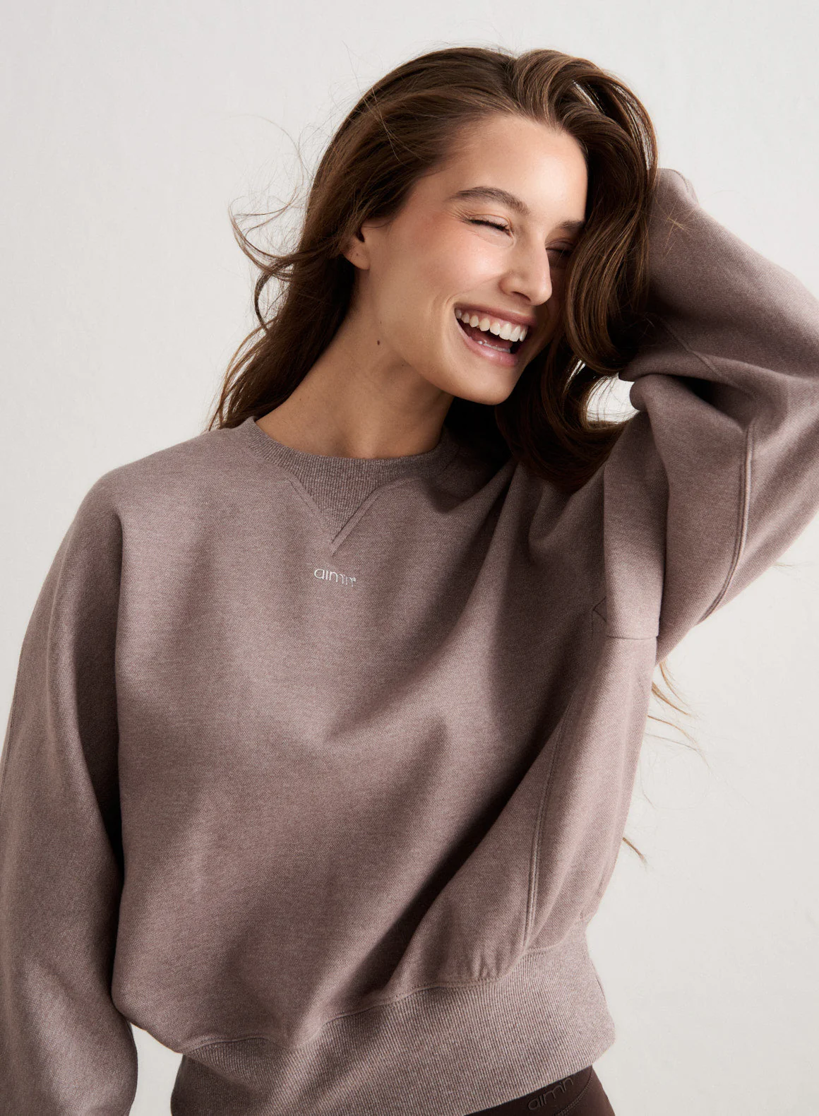 Espresso Melange Sportif Sweatshirt - Image 2