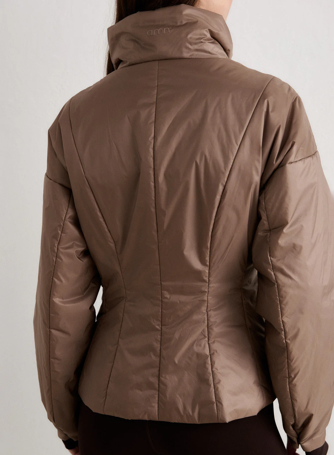 Espresso High Neck Contour Jacket - Image 4