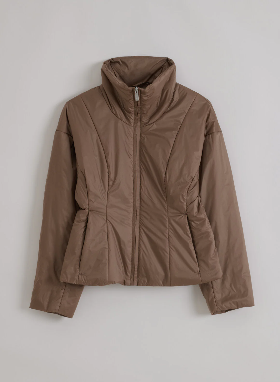 Espresso High Neck Contour Jacket - Image 6