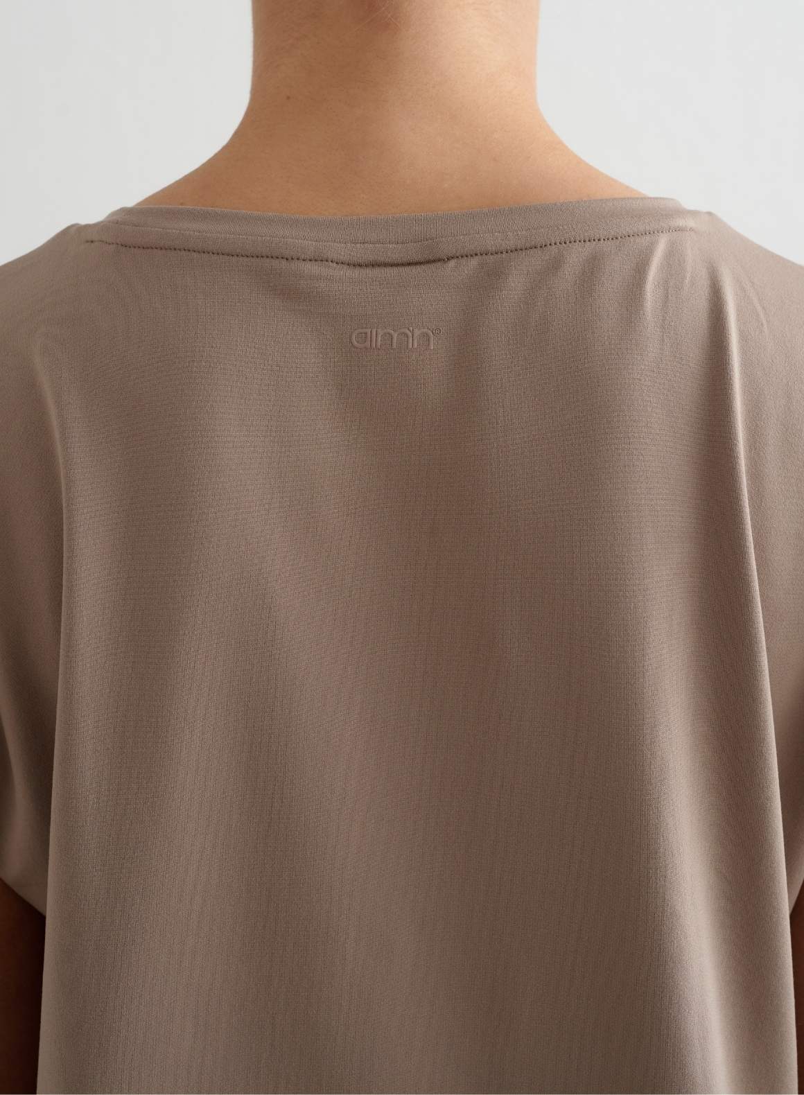 Espresso Soft Basic Roll Sleeve Top - Image 5