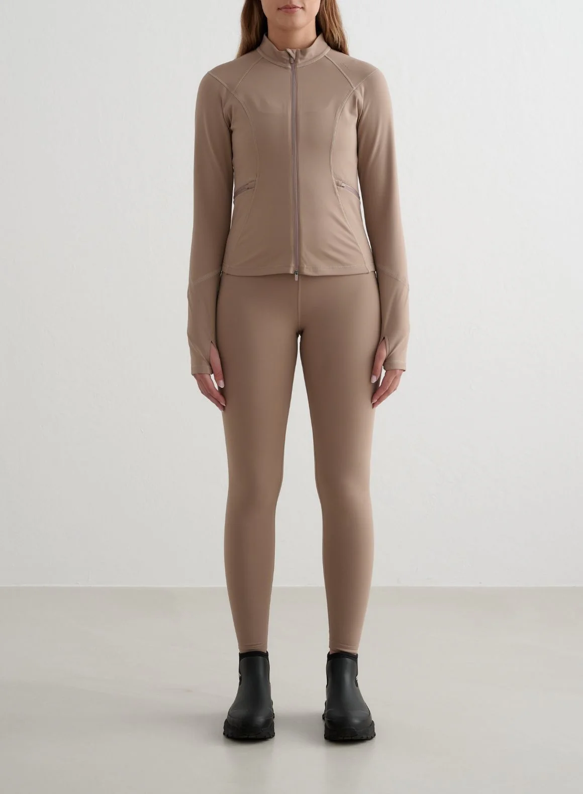 Espresso Reflective Warming Zip Jacket - Image 3