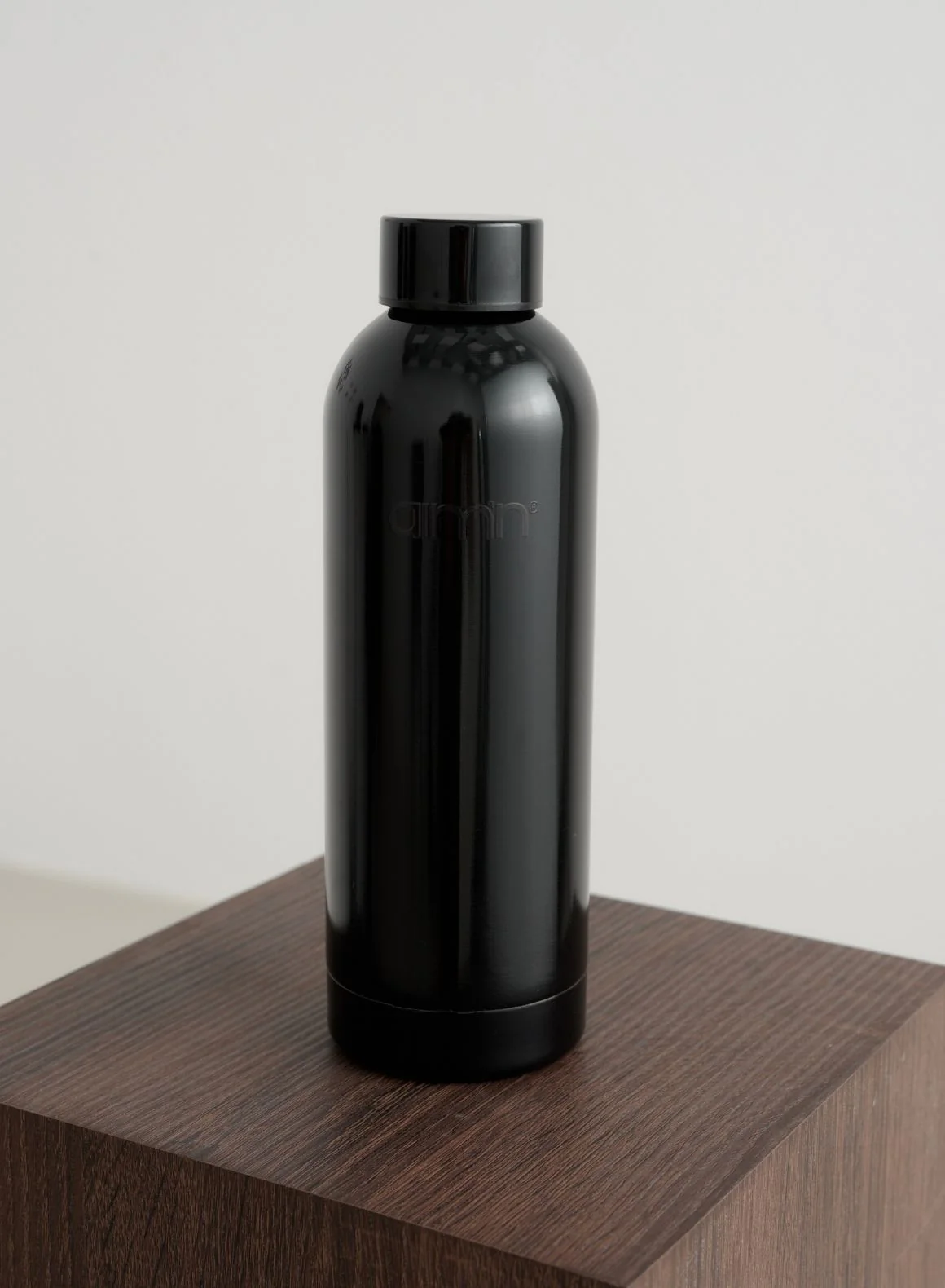 Glossy Black Core Water Bottle