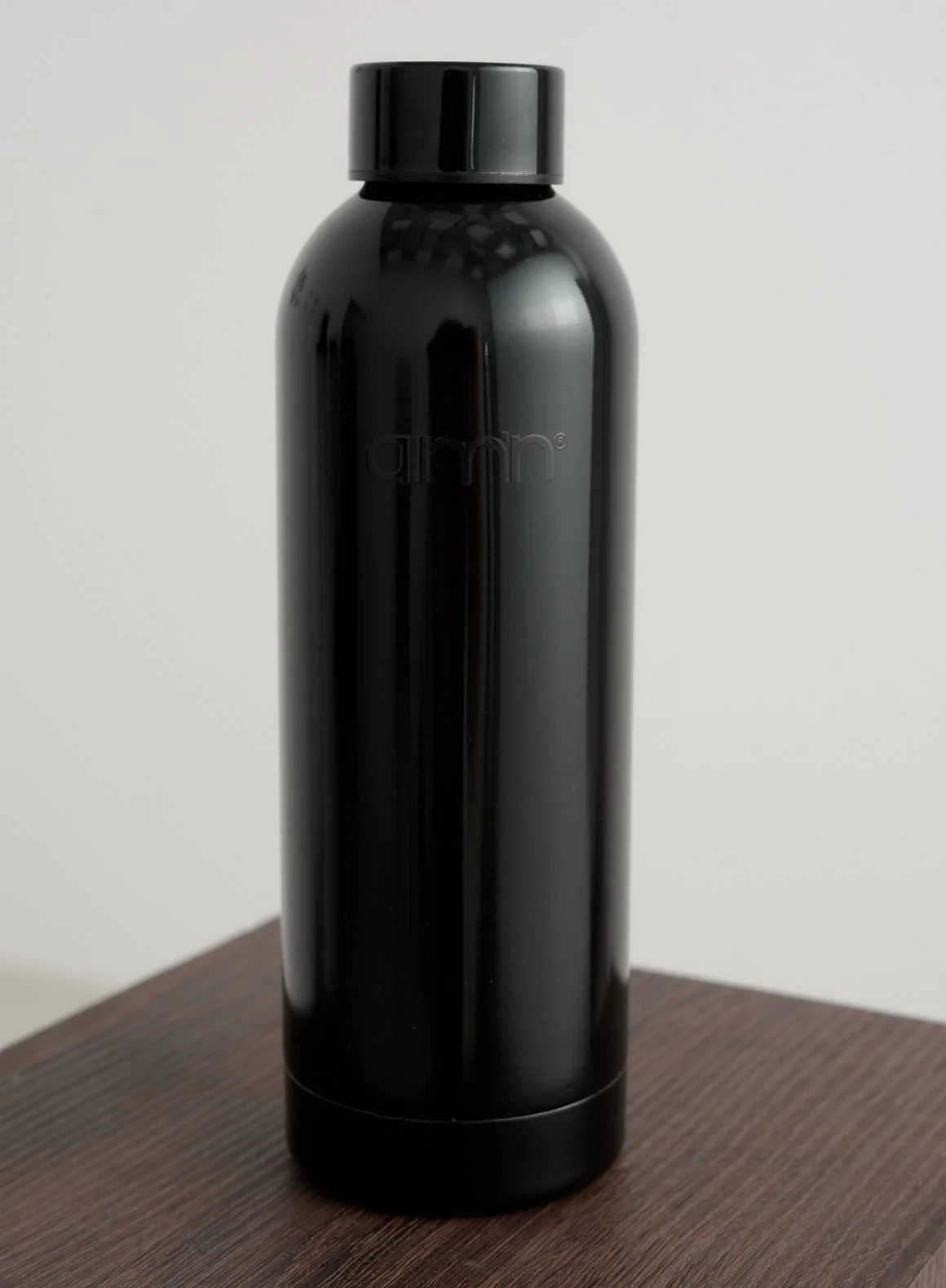 Glossy Black Core Water Bottle - Image 2