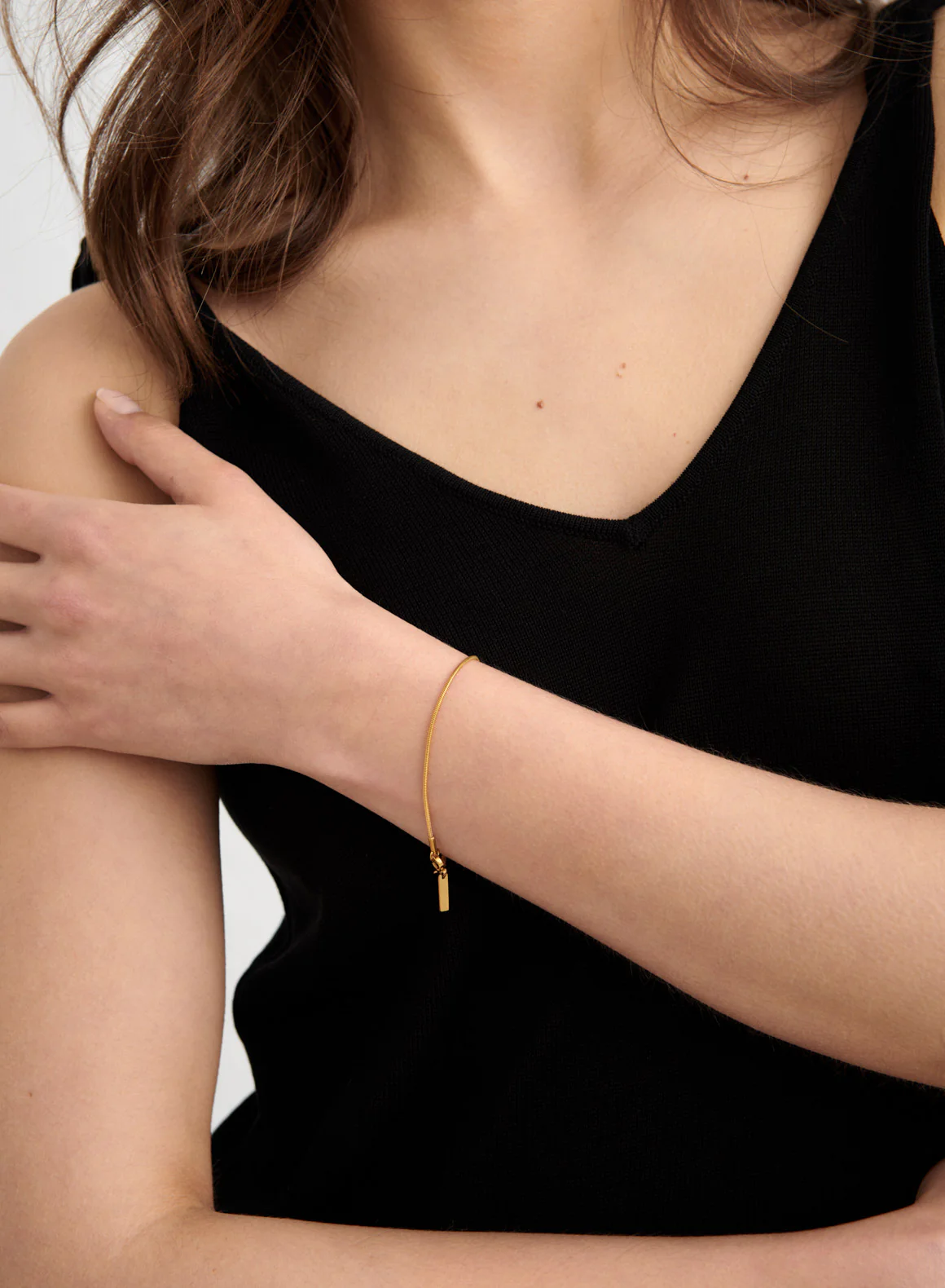 Gold Waterproof Snake Chain Bracelet