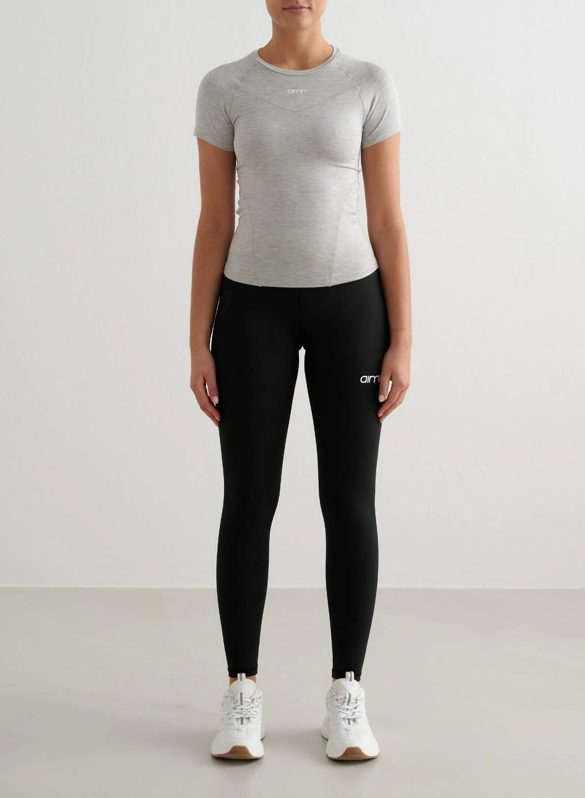 Grey Melange Soft Basic Short Sleeve - Image 3