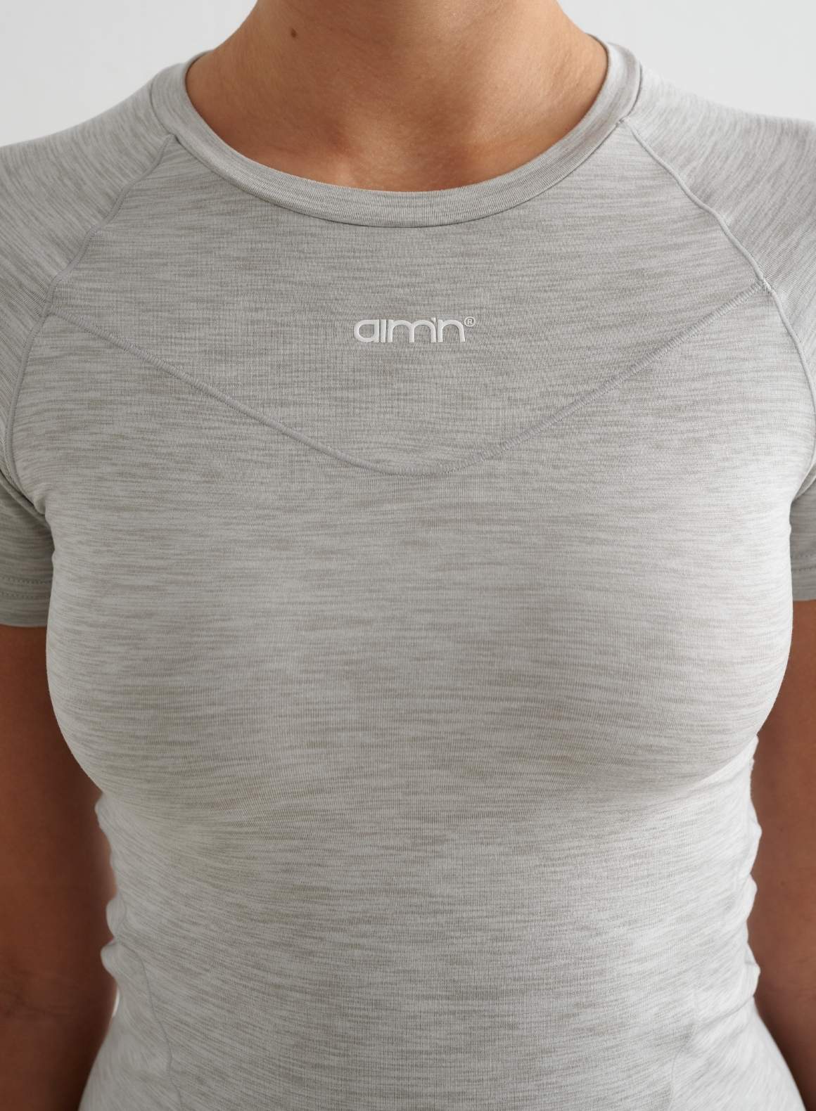 Grey Melange Soft Basic Short Sleeve - Image 5