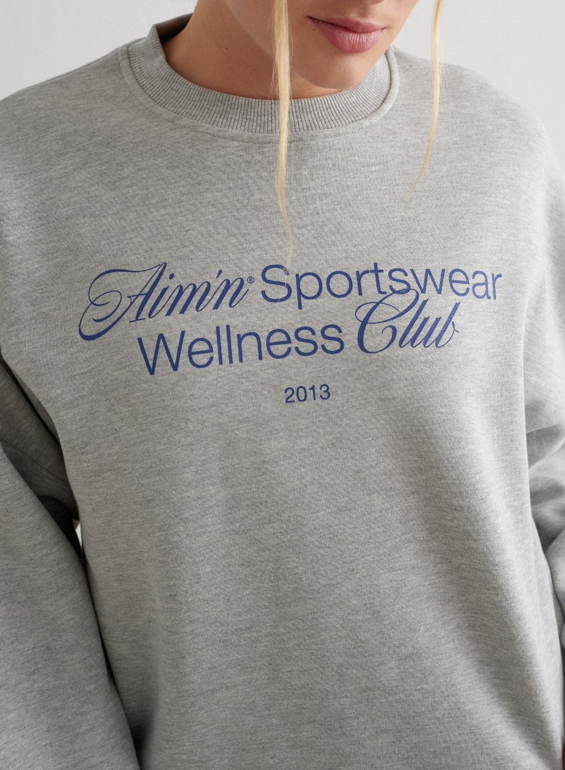 Grey Melange Wellness sweatshirt - Image 3