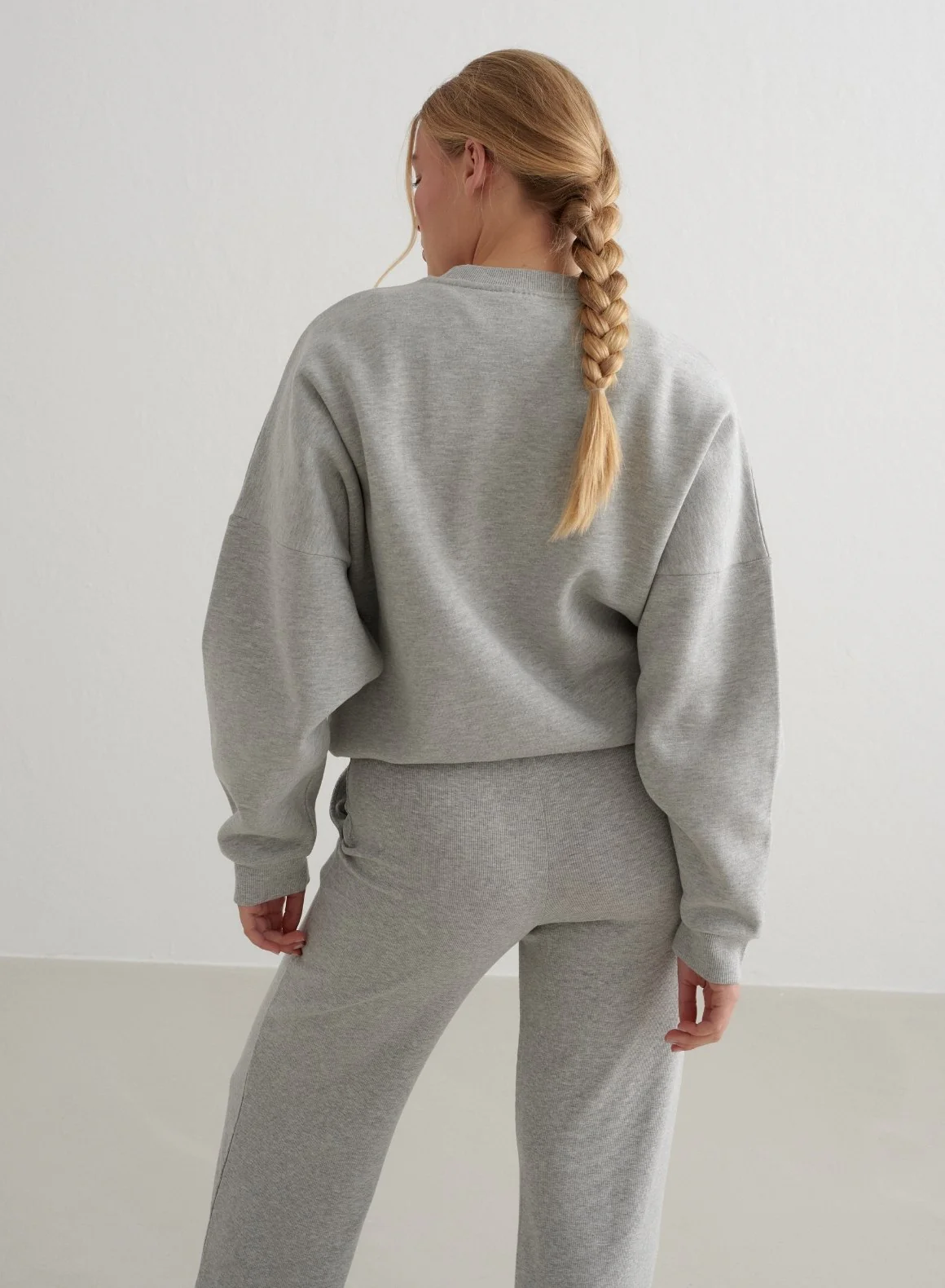 Grey Melange Wellness sweatshirt - Image 4