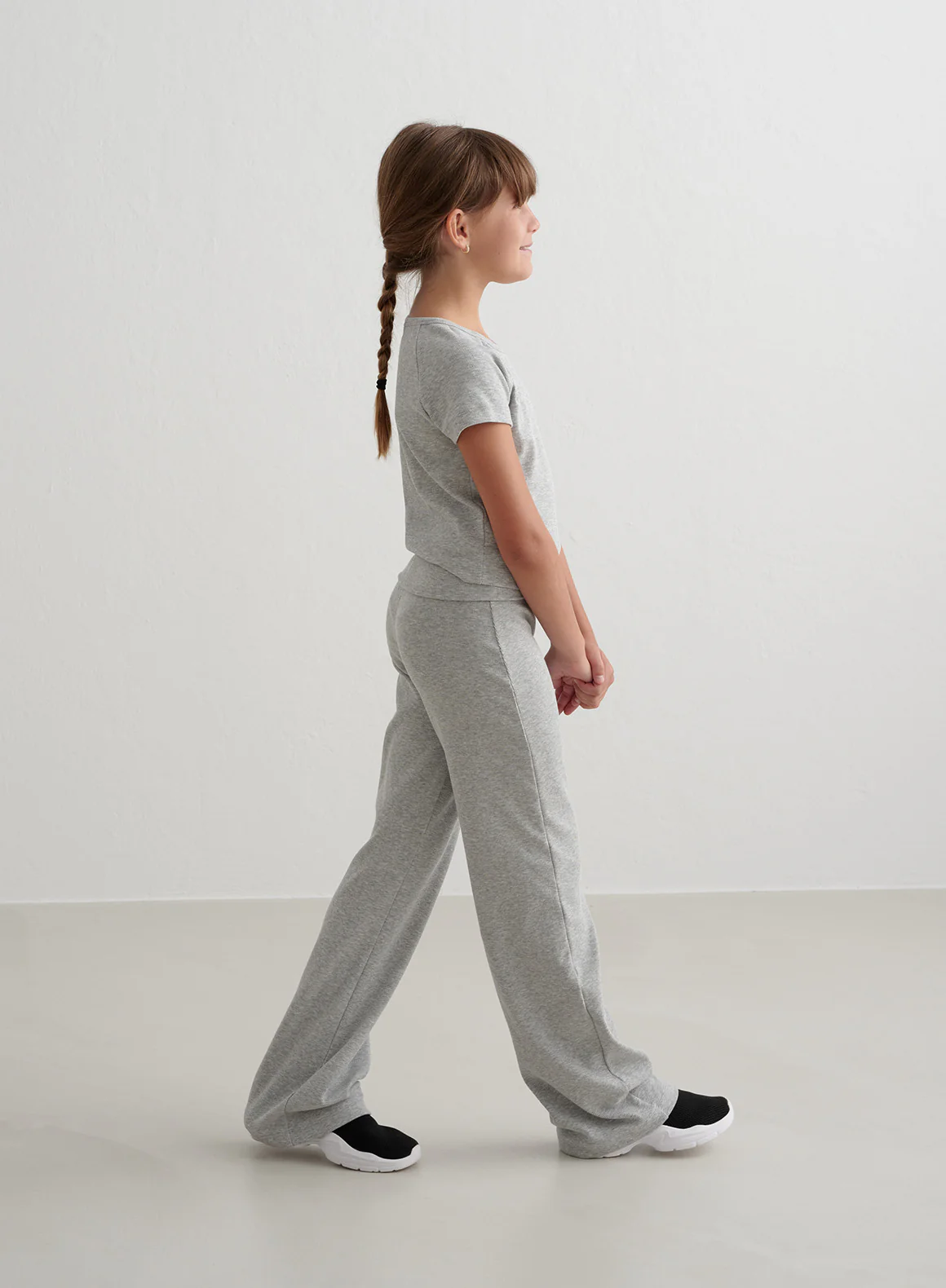 Grey Melange Young Ease Ribbed Short Sleeve - Image 3