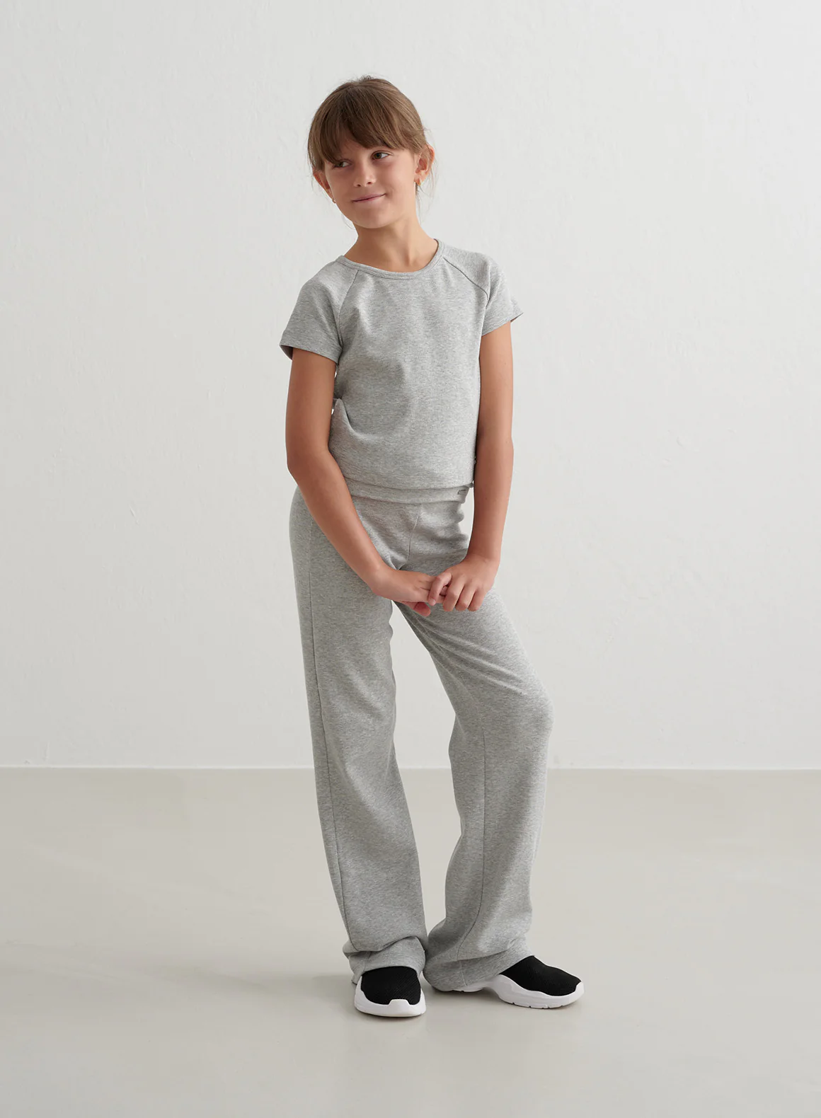 Grey Melange Young Ease Ribbed Short Sleeve - Image 6