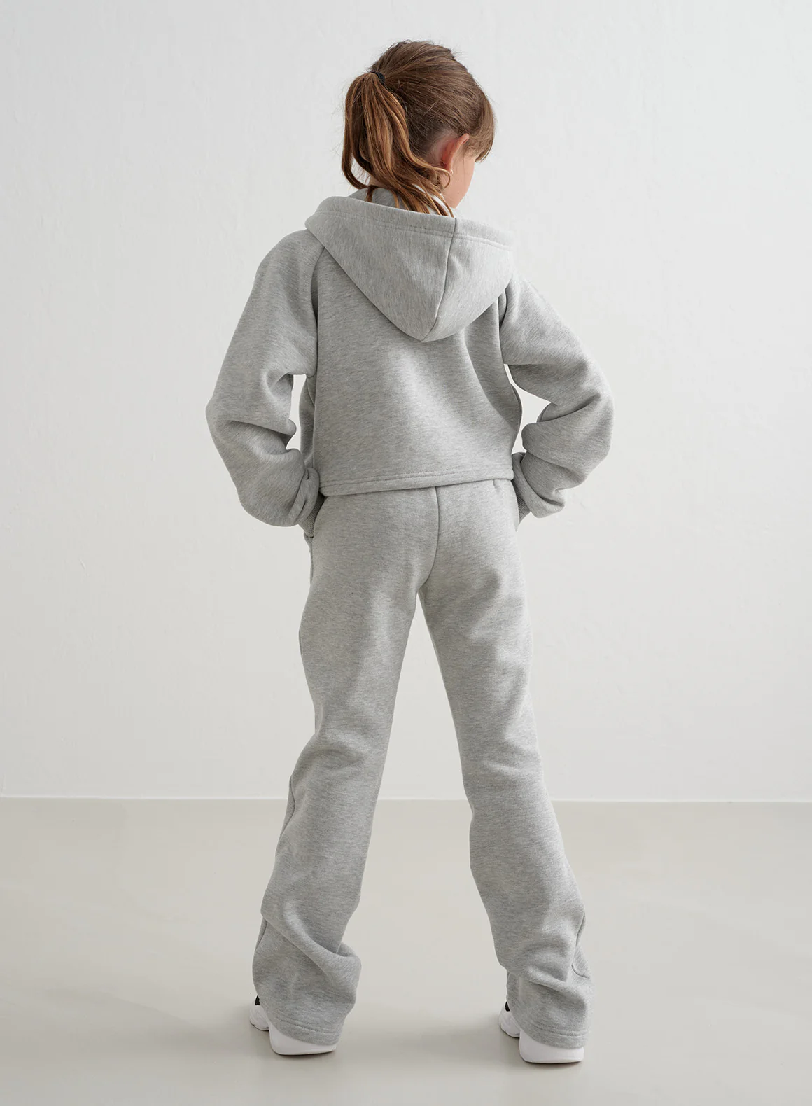 Grey Melange Young Flare Sweatpants - Image 6