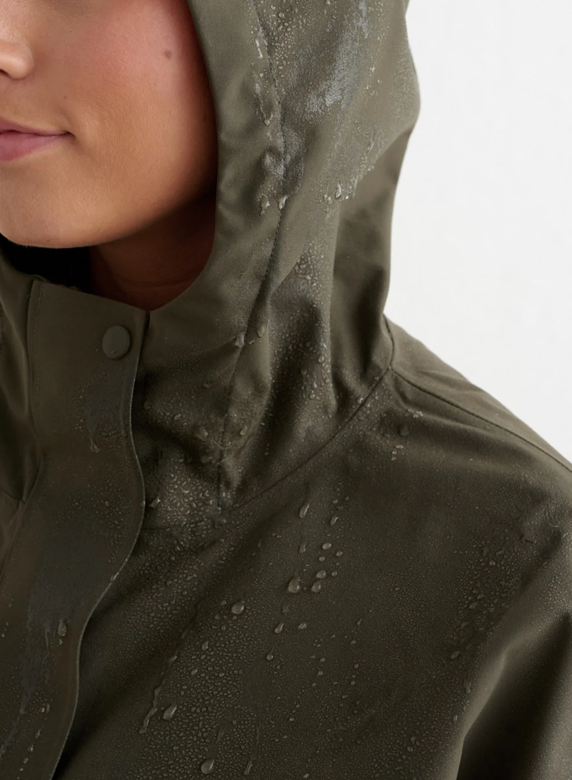 Khaki Waterproof Oversized Anorak - Image 4