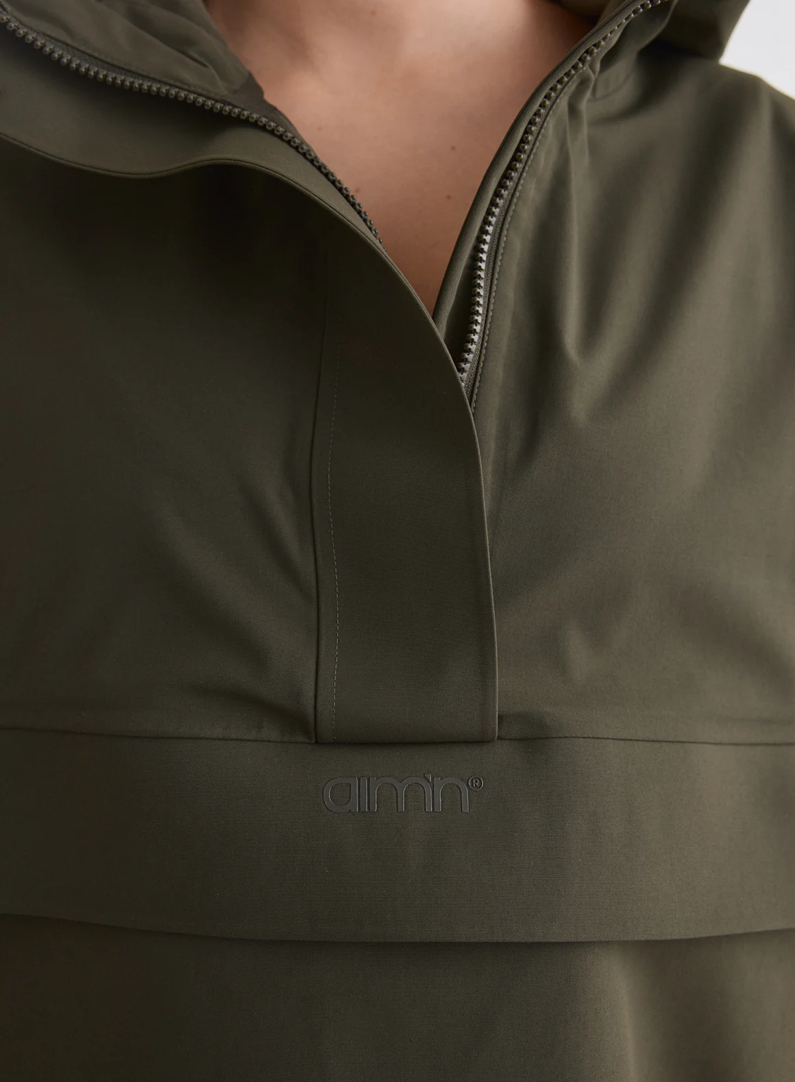 Khaki Waterproof Oversized Anorak - Image 5