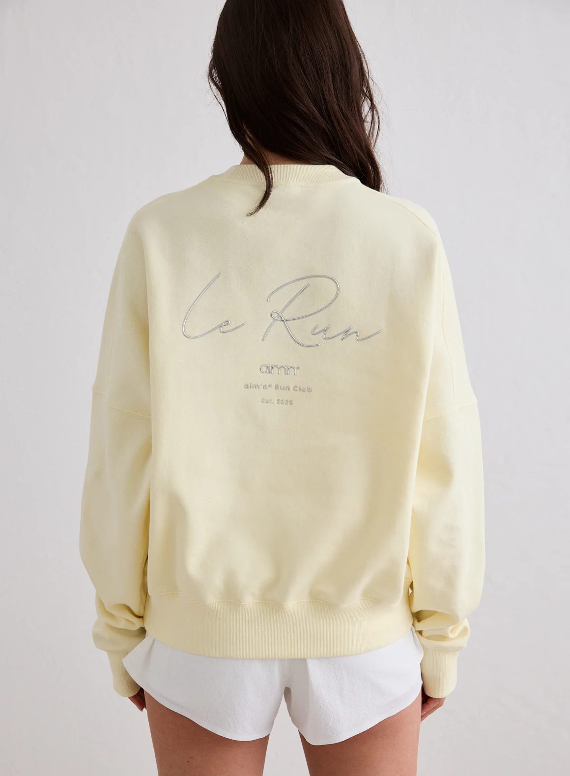 Lemon White Le Run Running Sweatshirt - Image 2