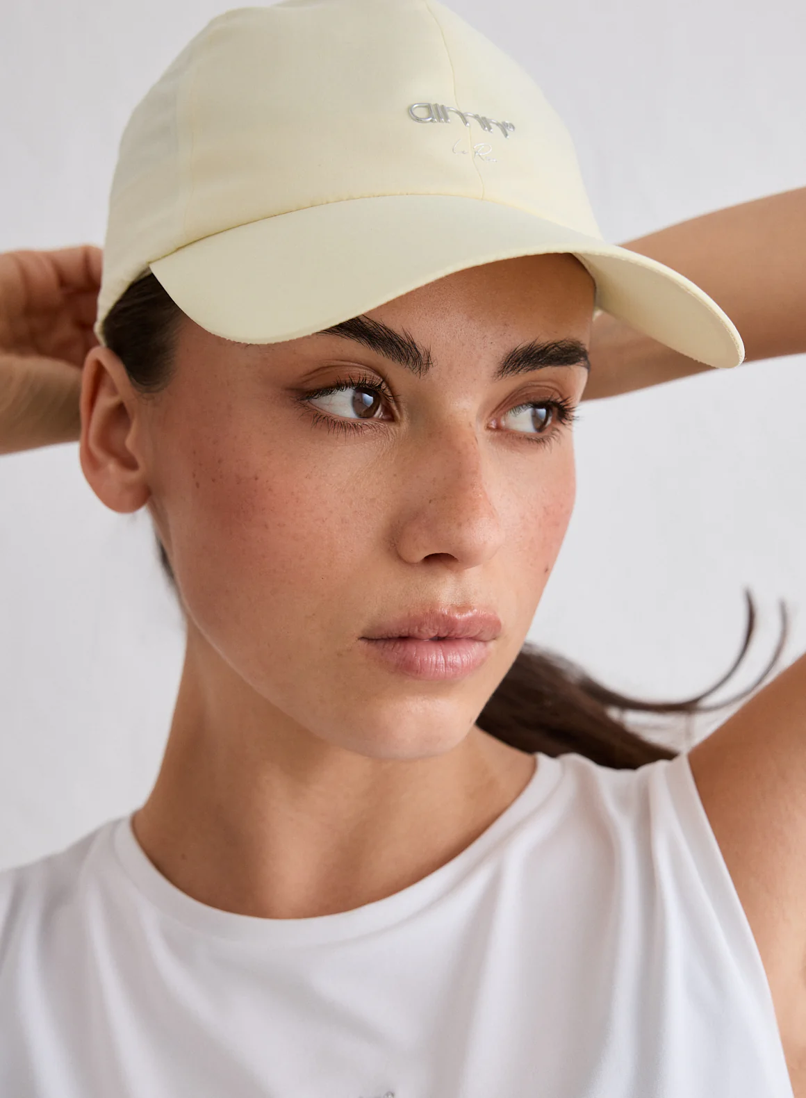 Lemon White Running Cap - Image 2