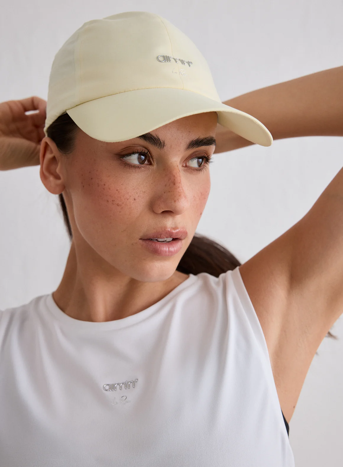 Lemon White Running Cap - Image 3