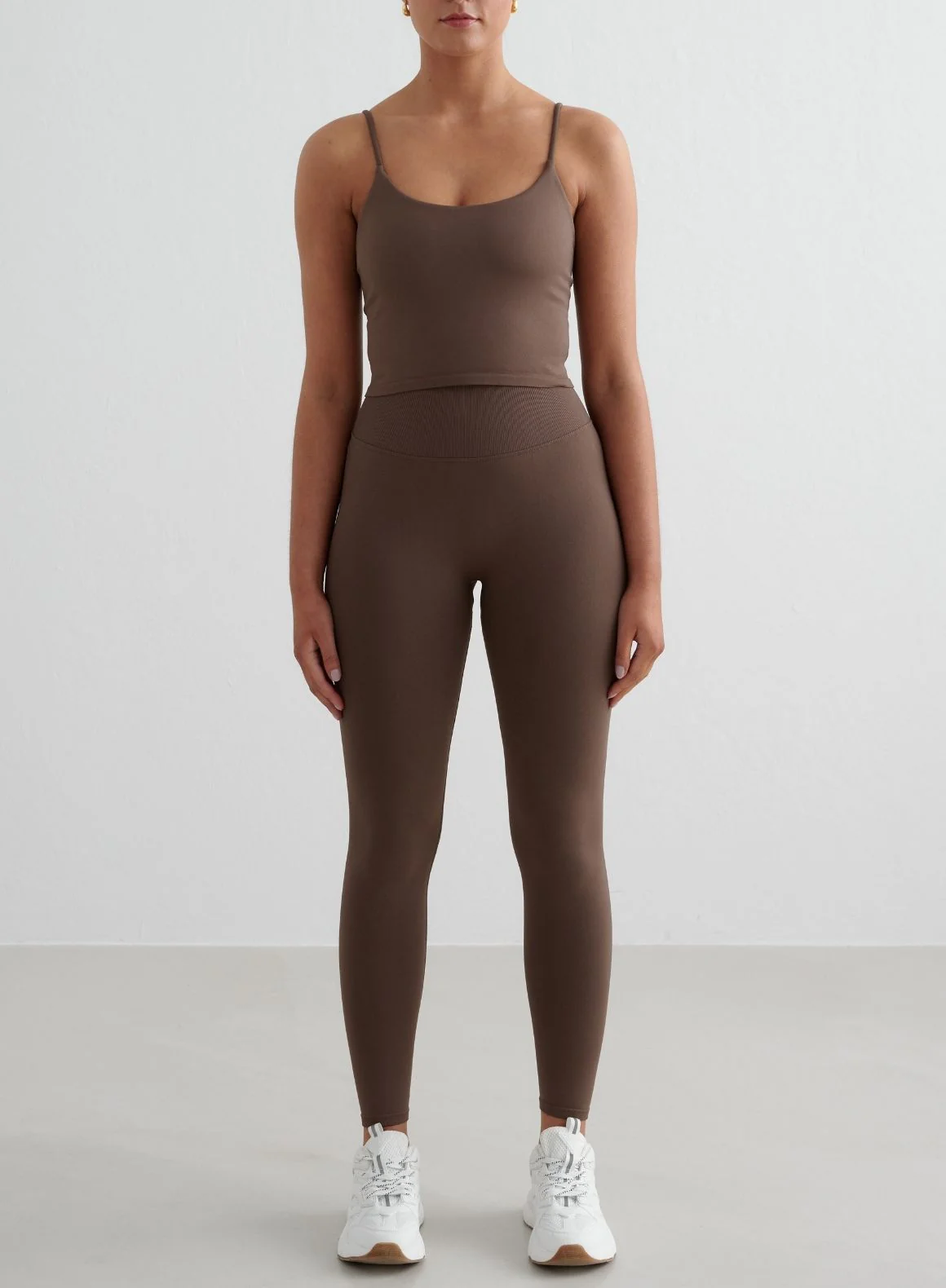 Macchiato Shape Seamless Tights & Strap Singlet Set
